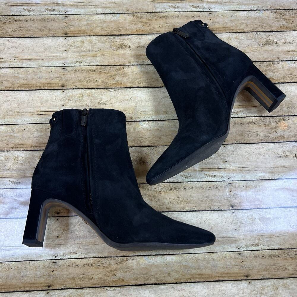 Sam Edelman Saige Black Suede Casual Comfort Ankle Booties Women’s Size 6 M - Picture 2 of 11